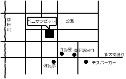 ベニサン・ピット周辺地図