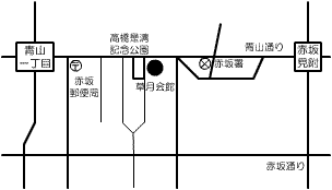 草月ホール地図